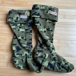 HUNTER camo print Welly Sock